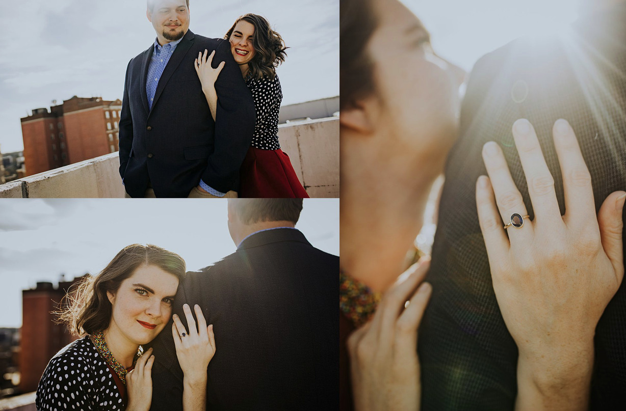 Athens Rooftop Engagement Session